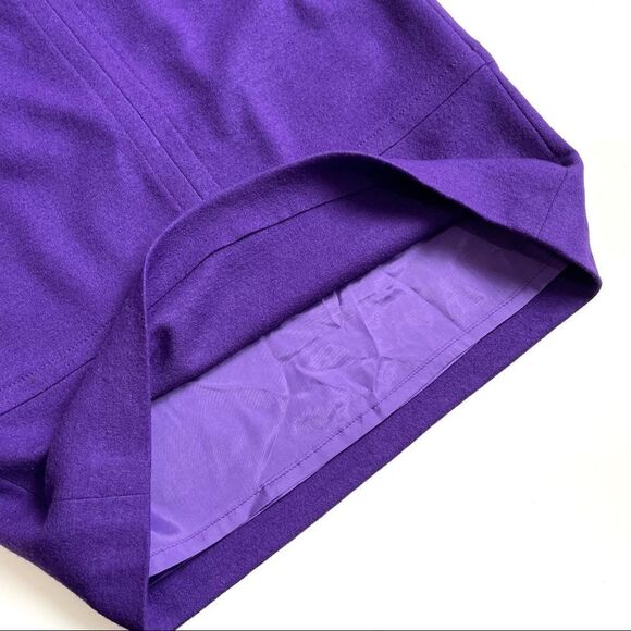 Riani Purple Two Piece Wool Skirt Suit set - Picture 14 of 14